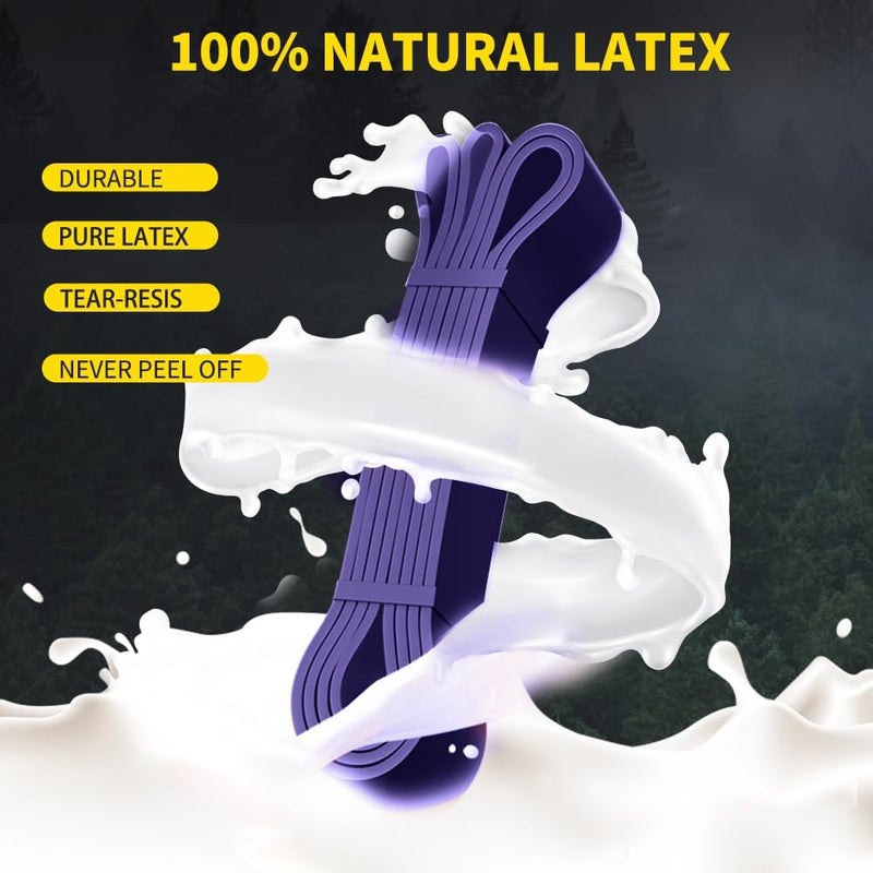 ROSAPOAR Resistance Band Pull up Band Fitness Exercise Bands Natural Latex for Workout Body Stretch Powerlifting Band Fitness Sport Training at Home/The Gym - Image 4